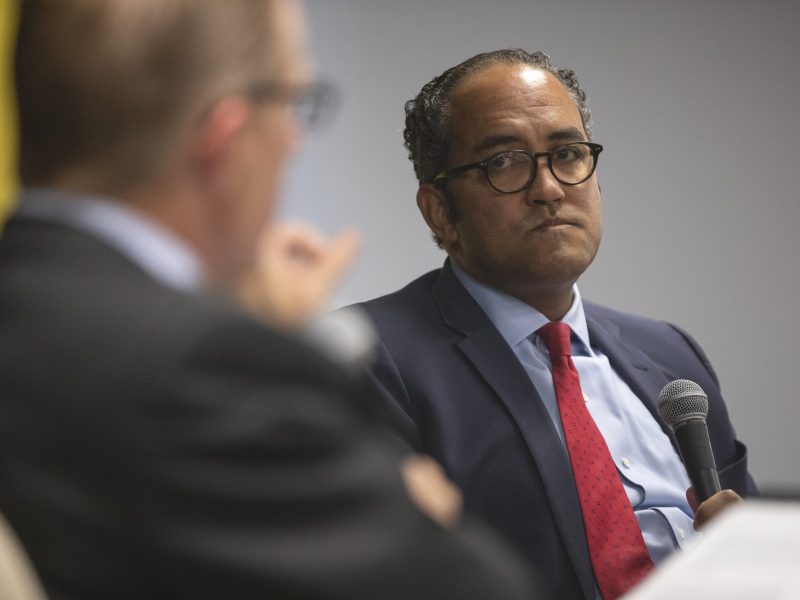 Former U.S. Rep. Will Hurd, R-Helotes, speaks at The Texas Tribune Festival in Austin on Sept. 22, 2022.