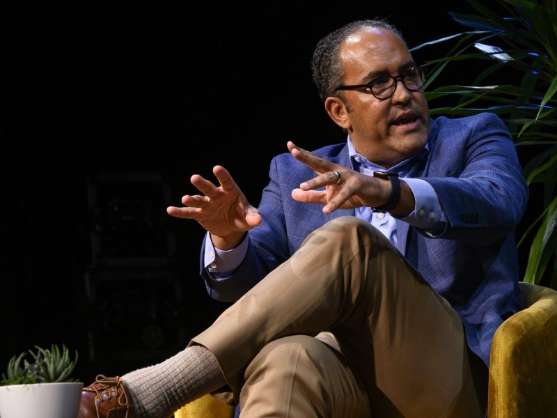 Former Texas Congressman Will Hurd of Helotes is interviewed about his bid for the 2024 Republican presidential nomination at The Texas Tribune Festival in Austin on Sept. 23, 2023.