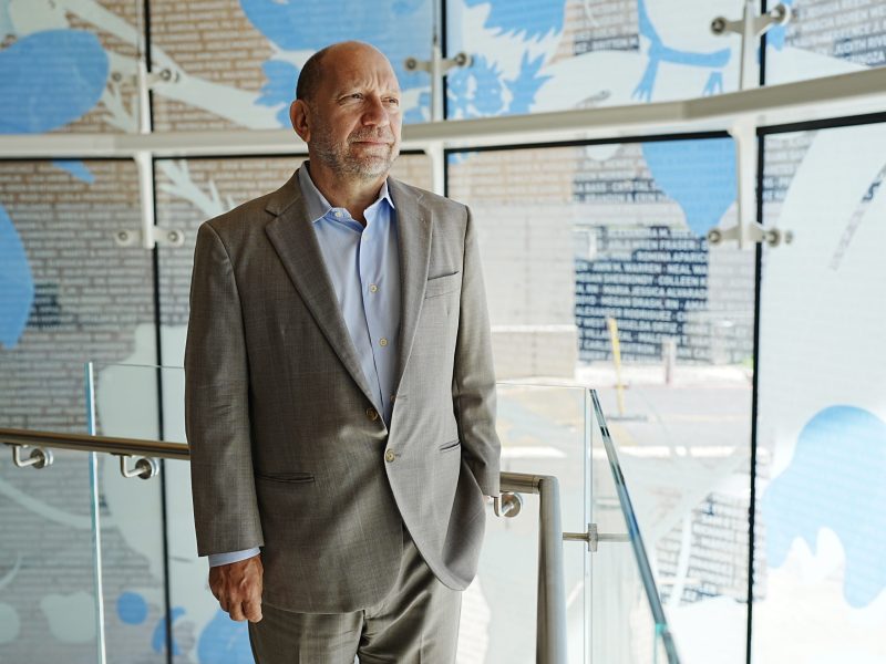 University Health’s incoming CEO Ed Banos in the University Health Women and Children’s Hospital at the Medical Center.