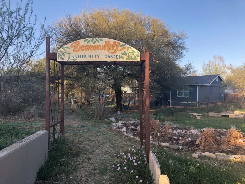 The Beacon Hill Neighborhood Linear Park starts at the neighborhood’s community garden.