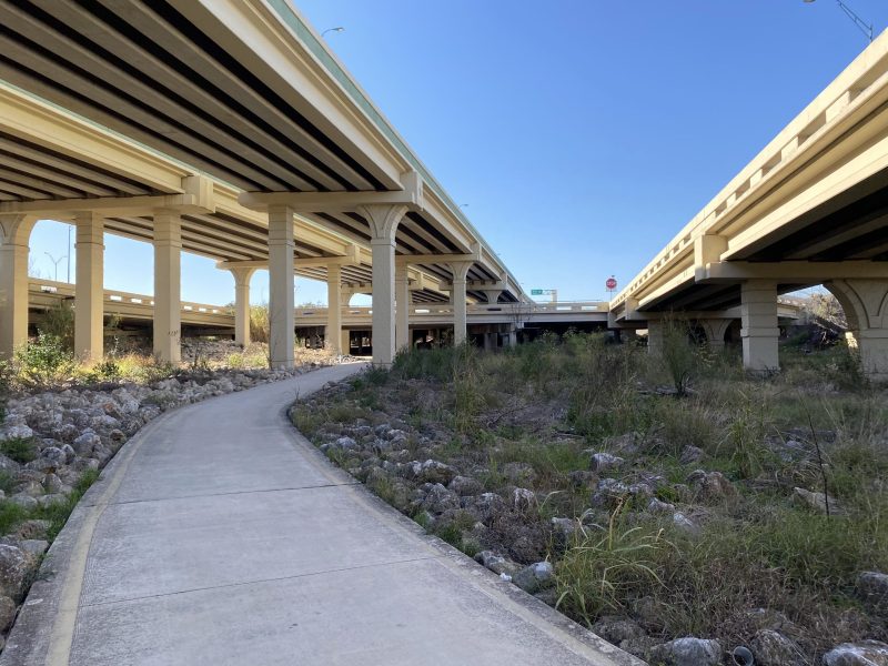 40 miles of uninterrupted protected multi-use trail is now possible through the Howard W. Peak Greenway Trails System.