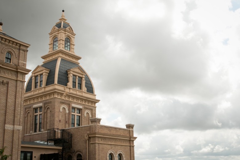 Hotel Emma viewed from the rooftop of Cellars.