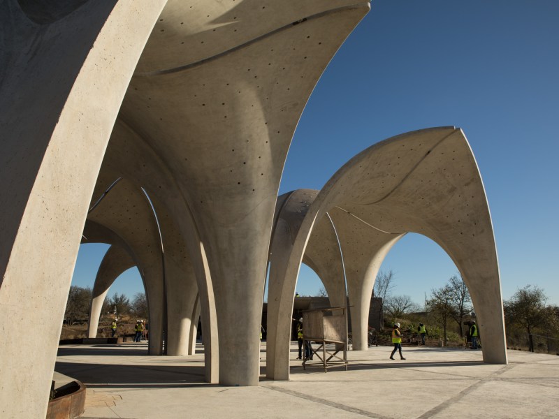 The construction of Confluence Park is nearly complete.