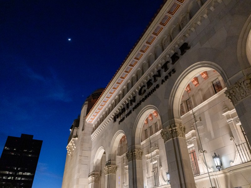 The Tobin Center on Wednesday evening.