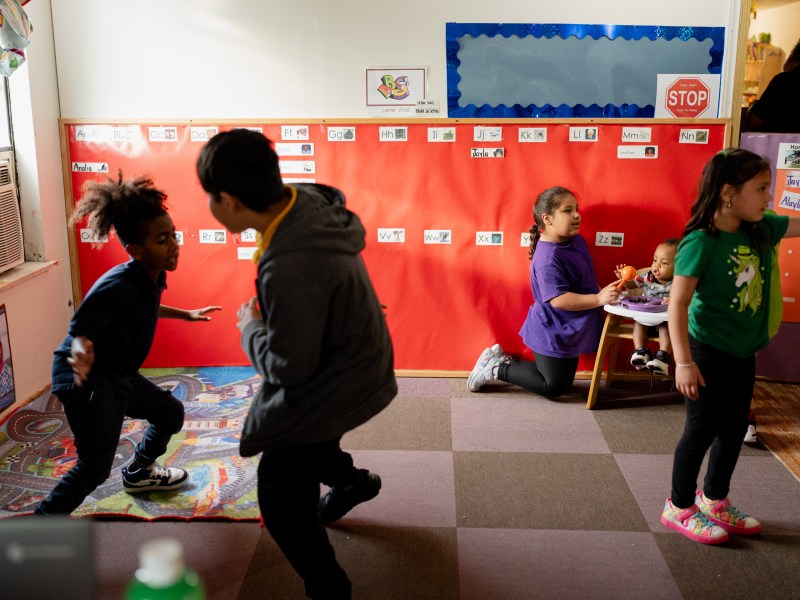 Children play in the A-2-Z Learning Center on Darson Marie Drive.