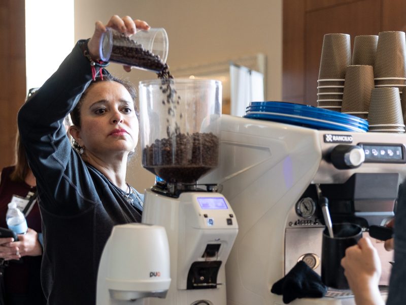 Leonor Ramirez, owner of Barista Kats, is also a classically trained pianist before an "a-ha" moment led her to a career in the coffee business.