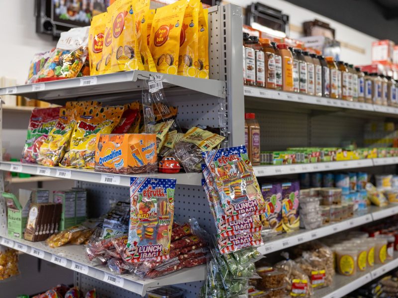 The shelves at Cuban Grocery Co. located in Converse are lined with products that are actually made in Florida, since Cuba is not exporting goods. These products use similar formulas and recipes to the ones people are used to back home.