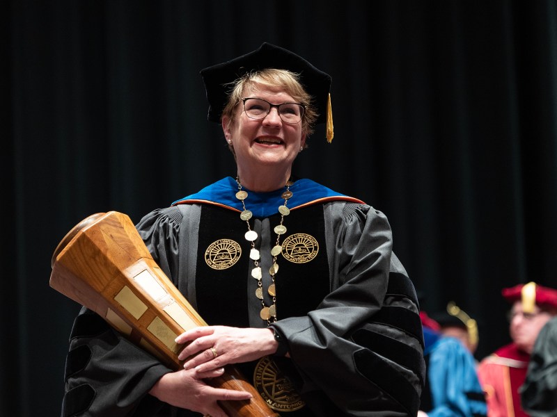 Dr. Vanessa B. Beasley is inaugurated as Trinity University’s 20th President and first woman president at Laurie Auditorium Saturday.