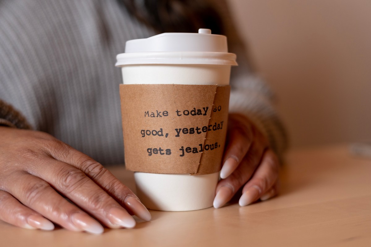 A coffee from Kapej located in downtown San Antonio.