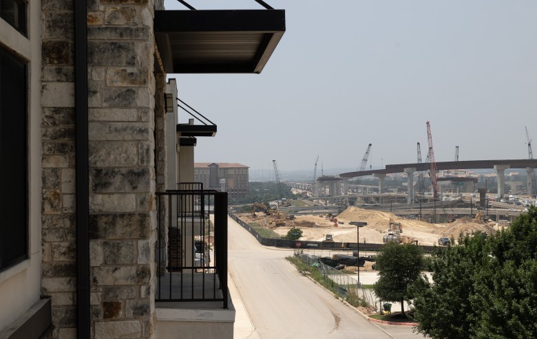 Construction continues along 1604 W and I10 Thursday.