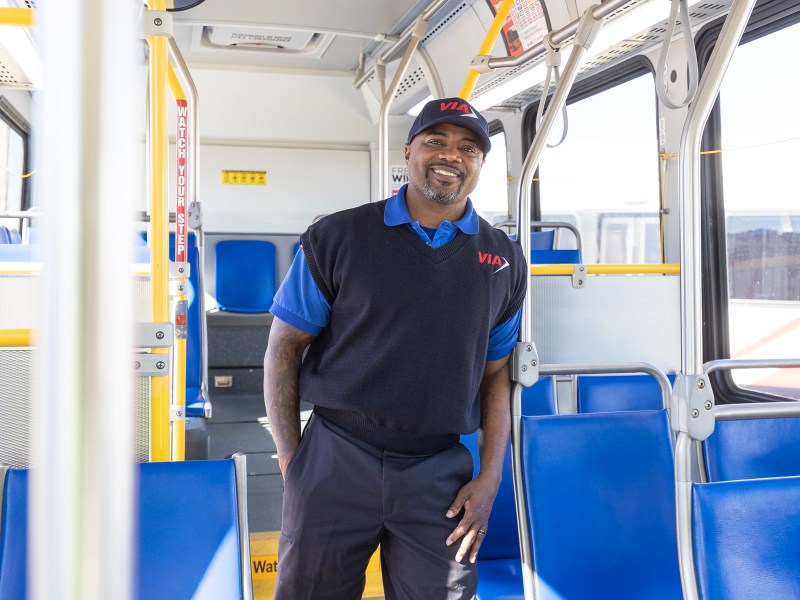 During his nine years at VIA as an extra board operator, Vernis Barrera has mentored more than 100 operators and helped oversee new bus designs all while ensuring the safety of the many buses in VIA's fleet.