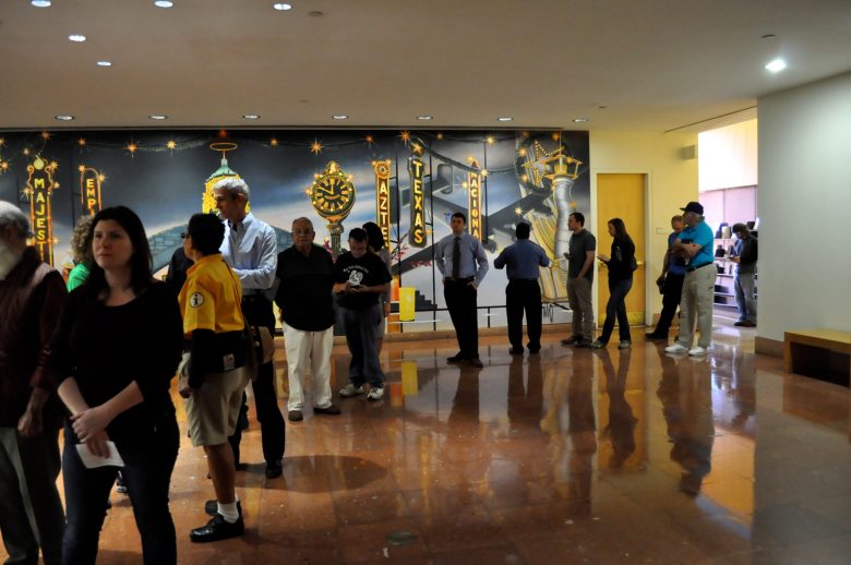 Voting line at the Central Library 4