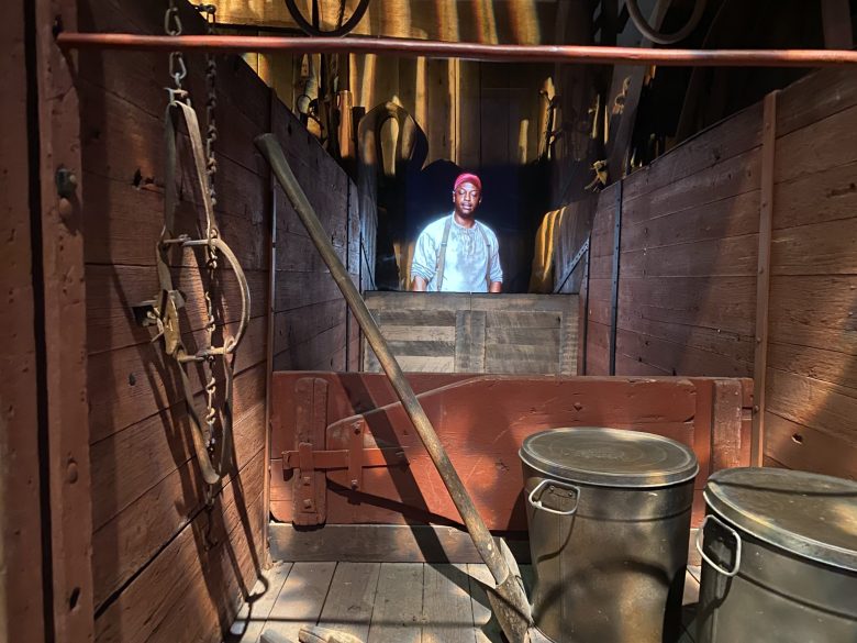 A Frontier Texas 3D interactive display features Britt Johnson, a former slave who started a 19th century freighting business on the plains near Abilene.