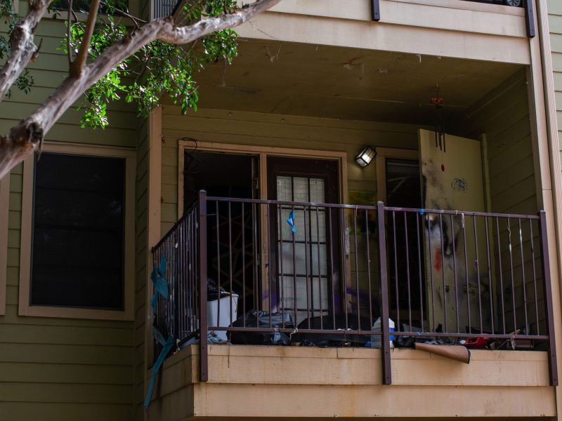 Squatters have taken over and trashed numerous apartment units, like the one pictured, at the Vista Del Rey apartment complex in Leon Valley.