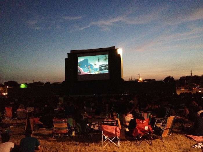 The 1940's era Mission Drive-in screen was recently restored and is a walk-in venue. Courtesy photo.