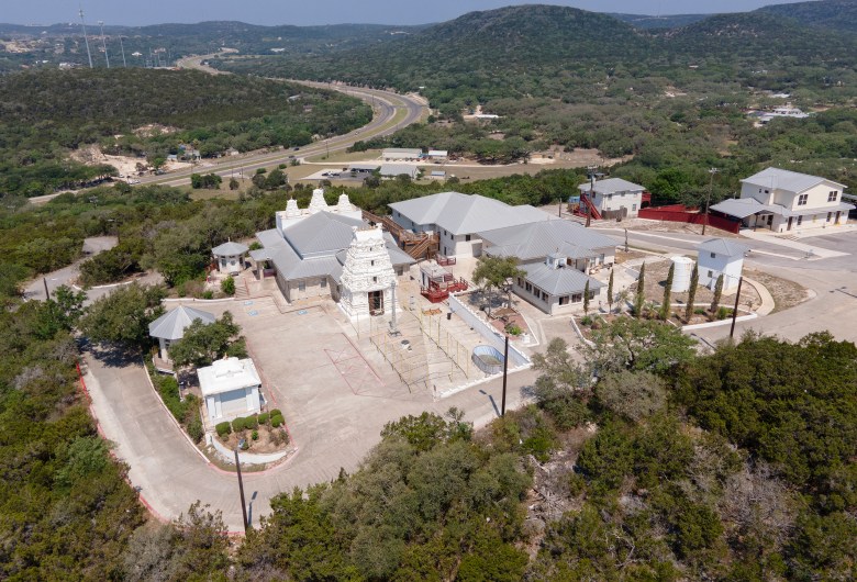 The Hindu Temple of San Antonio is located atop of a hill in Helotes.