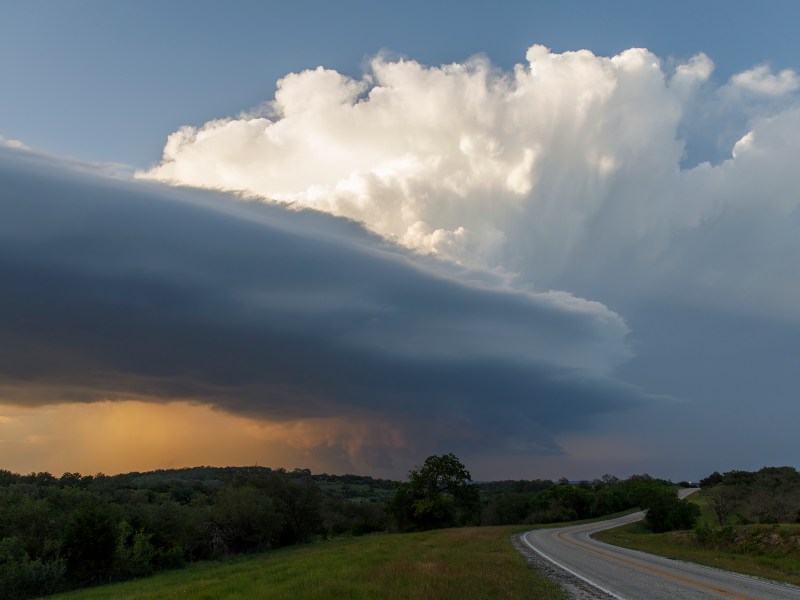 Meteorologists are expecting mostly cloudy skies with a chance of thunderstorms for Monday's eclipse viewing.