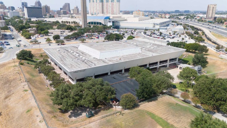 The Institute of Texan Cultures is located at Hemisfair and was originally designed and built for the World's Fair in 1968.