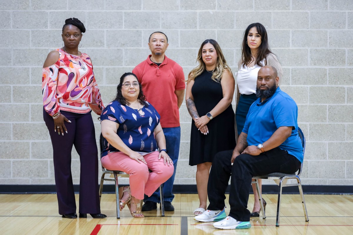 Team members from YMCA San Antonio's counseling team (from top row, left to right) Tralishé Matthews-Truss, Roy Sowell, Clara Zapata, Alicia Sanchez, Kristine Gusman and Bobby Davis