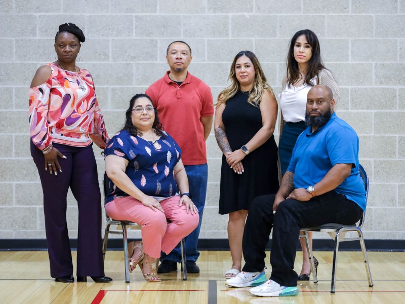 Team members from YMCA San Antonio's counseling team (from top row, left to right) Tralishé Matthews-Truss, Roy Sowell, Clara Zapata, Alicia Sanchez, Kristine Gusman and Bobby Davis