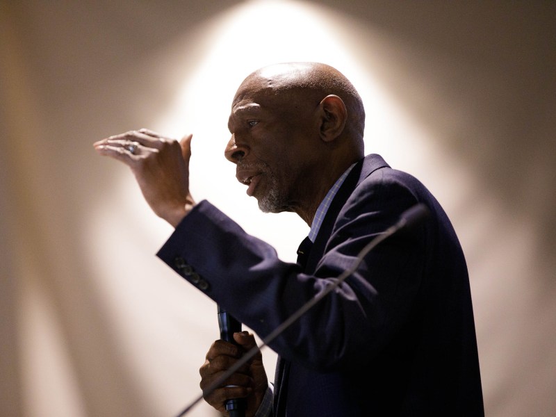 during the 2024 Education Forum 'Shaping Education Together: Preparing for Bexar County's Future' with keynote speaker Geoffrey Canada on April 16, 2024.