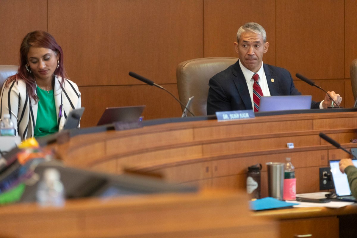 The San Antonio City Council discuss the approval of the 2023-2024 annual budget on Thursday.