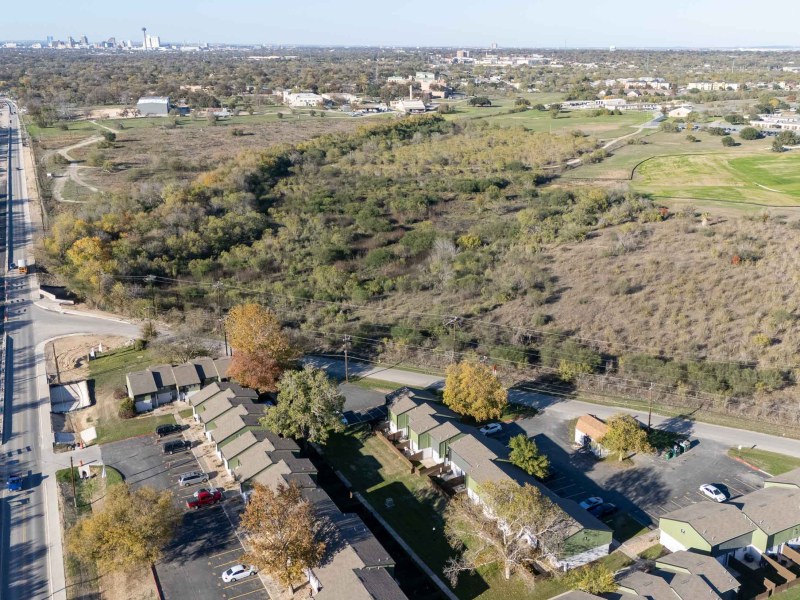 A six acre area of a larger 55 acre piece of land is being considered for permanent supportive housing along S Presa Street in the Hot Wells neighborhood.