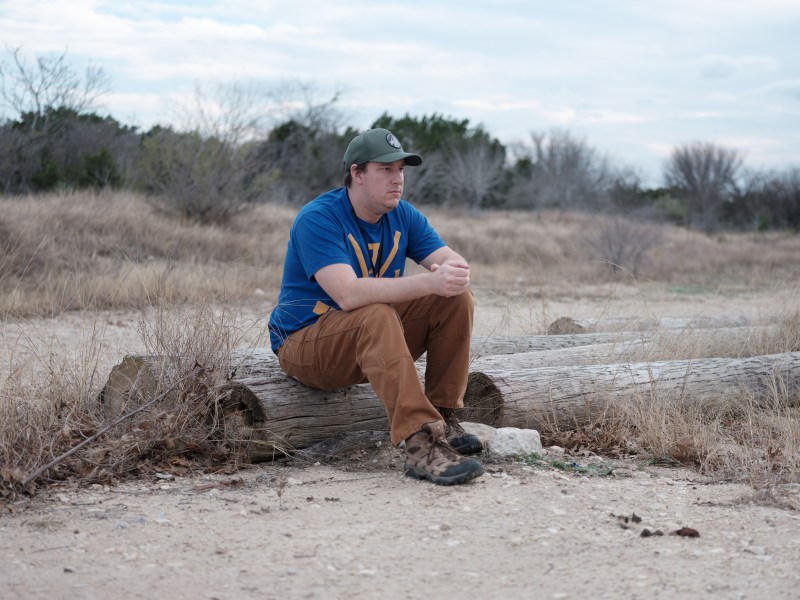 Scott Ball at McAllister Park during an evening walk after the workday.